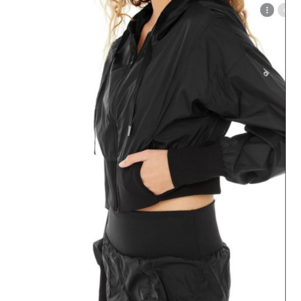Alo yoga nebula crop hoodie - M